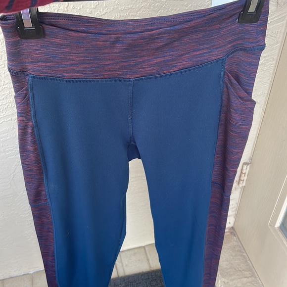 Aeropostale Live Love Dream Athletic Leggings sz L Soft Pockets Like NEW Cute - Picture 17 of 17
